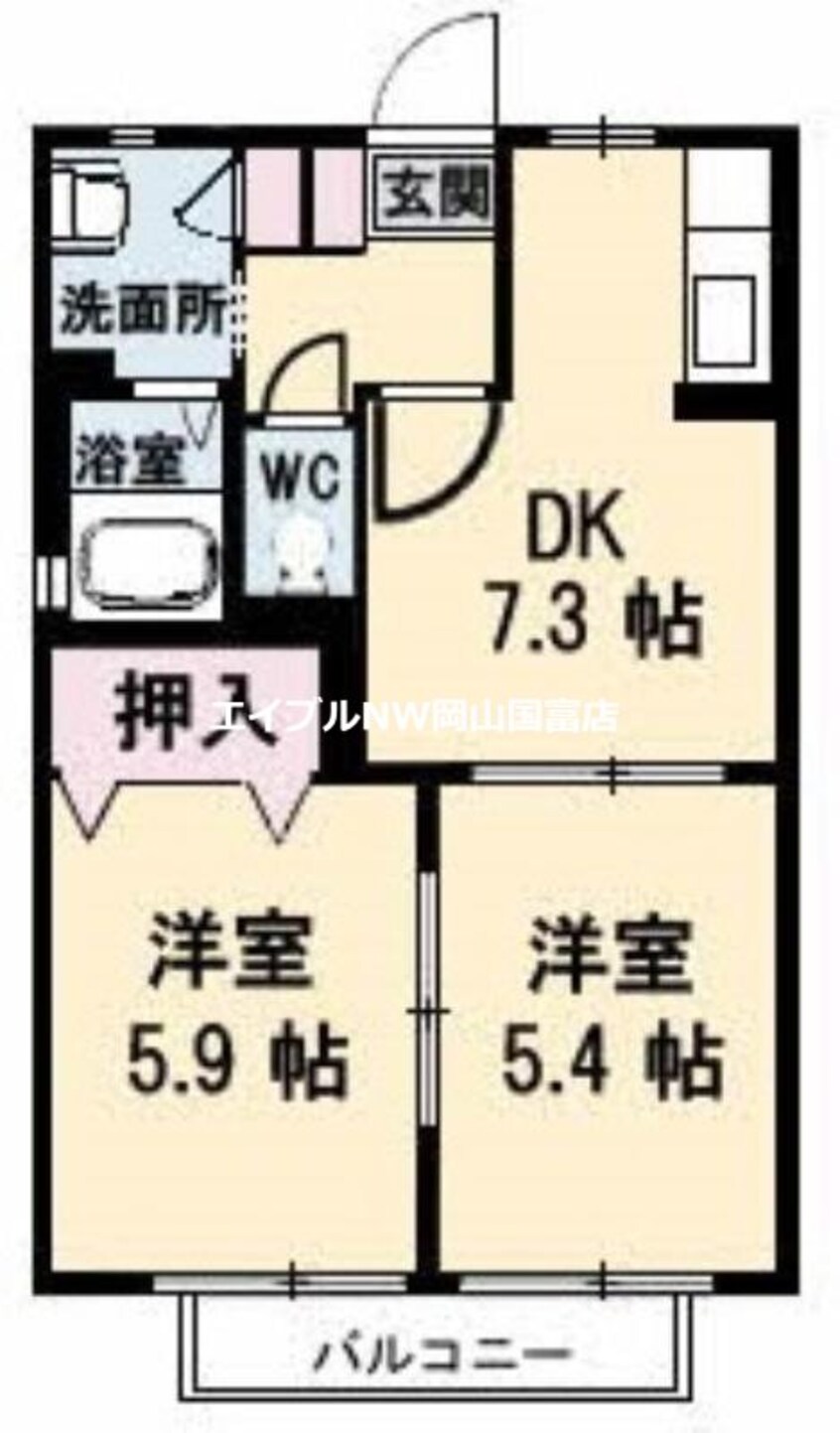 間取図 ヴィレッジ高島Ⅰ　A棟