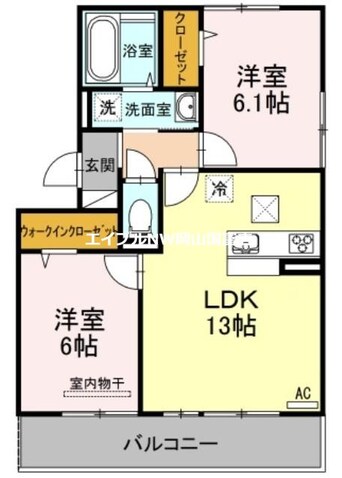 間取図 グラシューヴェルジェＢ棟