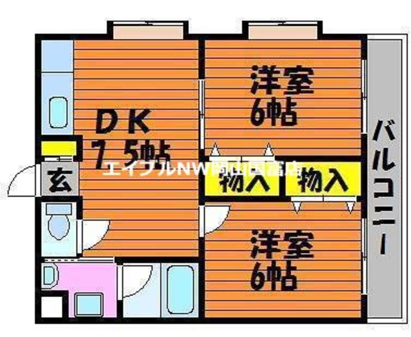 間取図 オーランド岩田