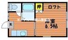 コーポやわらぎ 1Kの間取り