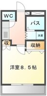 マンションアーク弐番館 1Kの間取り