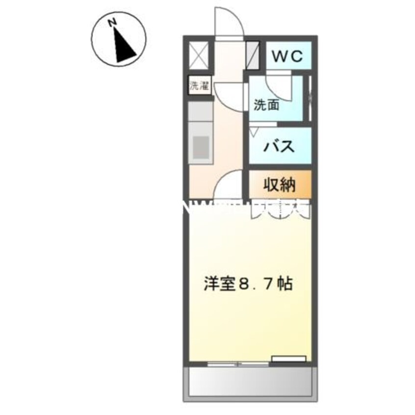 間取図 サウスコート・プランドール１６