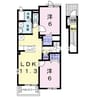 赤穂線（岡山県内）/香登駅 徒歩6分 2階 築8年 2LDKの間取り