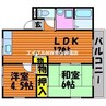 プライムハイツ 2LDKの間取り