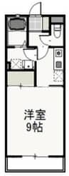 カーサシエテ 1Kの間取り