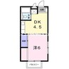 山陽本線（中国）/西川原駅 徒歩21分 2階 築36年 1DKの間取り