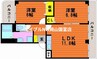 Pleiades　B棟 2LDKの間取り