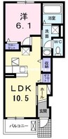赤穂線（岡山県内）/大多羅駅 徒歩18分 1階 築6年 1LDKの間取り