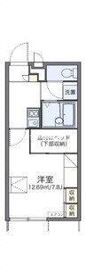 津山線/法界院駅 徒歩6分 1階 築15年 1Kの間取り