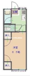 津山線/法界院駅 徒歩14分 1階 築44年 1Kの間取り