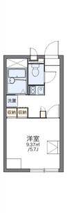 津山線/法界院駅 徒歩6分 2階 築19年 1Kの間取り