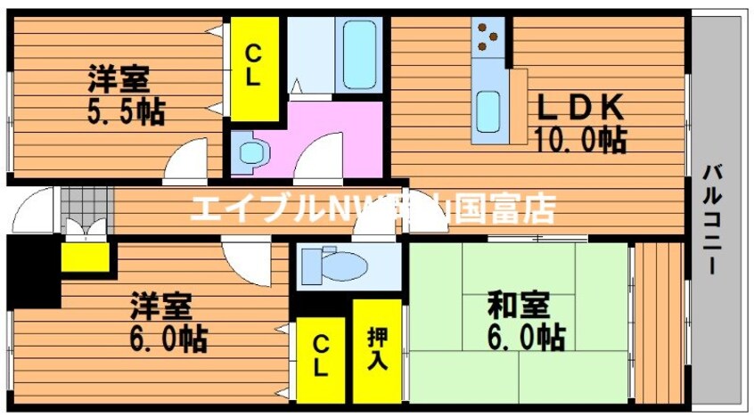 間取図 カウル湊