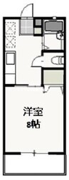 津山線/法界院駅 徒歩18分 1階 築27年 1Kの間取り
