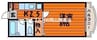 リーセント大和町 1Kの間取り