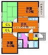 赤穂線（岡山県内）/邑久駅 徒歩20分 1階 築22年 3DKの間取り