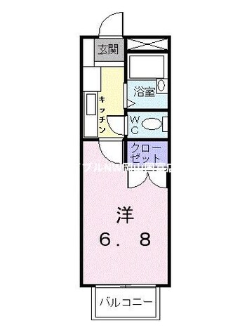 間取図 岡山市電東山本線<岡山電気軌道>/東山・おかでんミュージアム駅 徒歩26分 1階 築29年