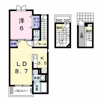 間取図 リバーサイド２