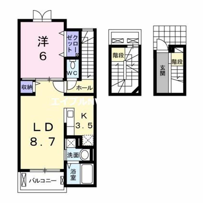 間取図 リバーサイド２