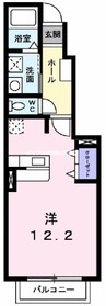 山陽本線（中国）/高島駅 徒歩15分 1階 築18年 1Rの間取り