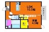 リレーション 1LDKの間取り