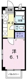 山陽本線（中国）/西川原駅 徒歩18分 1階 築26年 1Kの間取り