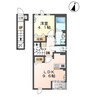 岡山市電東山本線<岡山電気軌道>/東山・おかでんミュージアム駅 徒歩32分 2階 築3年 1LDKの間取り