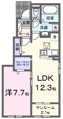 リップルガーデンＦの間取図