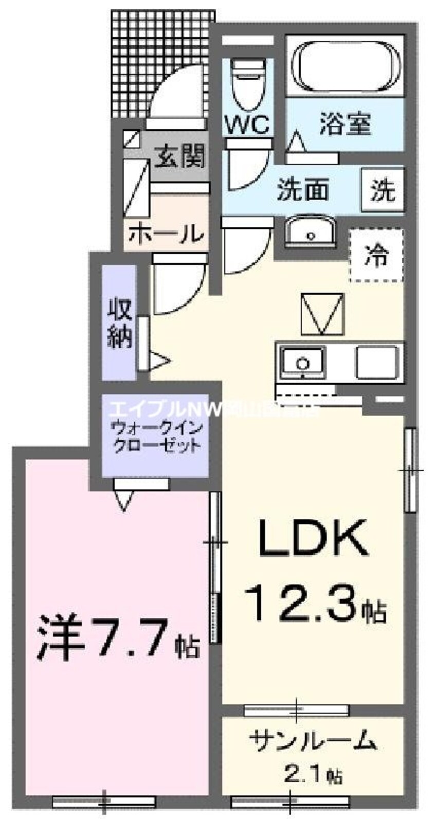 間取図 リップルガーデンＦ