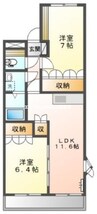 赤穂線（岡山県内）/大多羅駅 徒歩24分 2階 築19年 2LDKの間取り