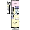 山陽本線（中国）/上道駅 徒歩46分 2階 築19年 1LDKの間取り