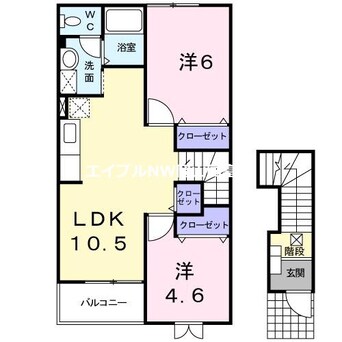 間取図 メゾン・ラフィーネ