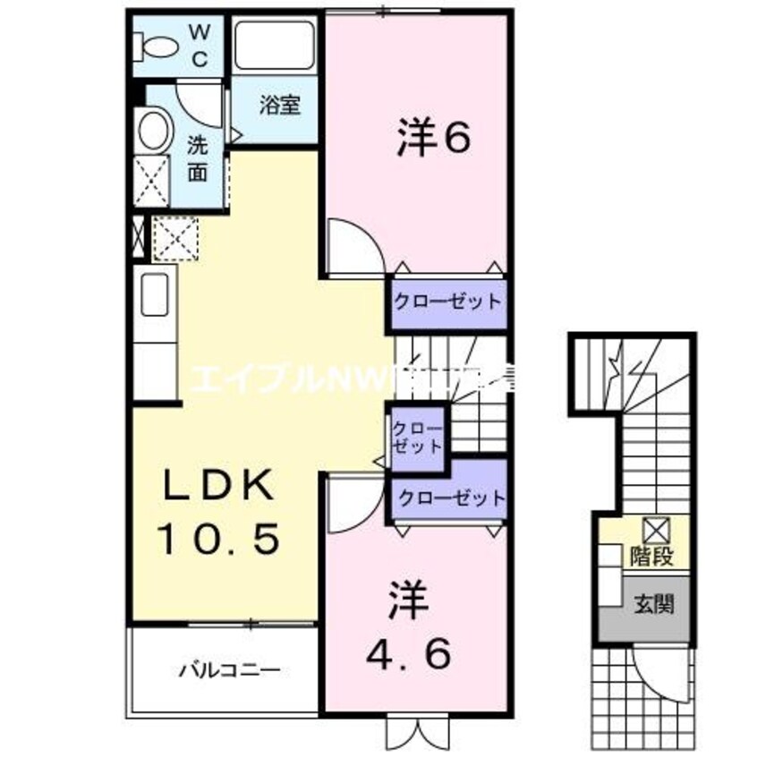 間取図 メゾン・ラフィーネ