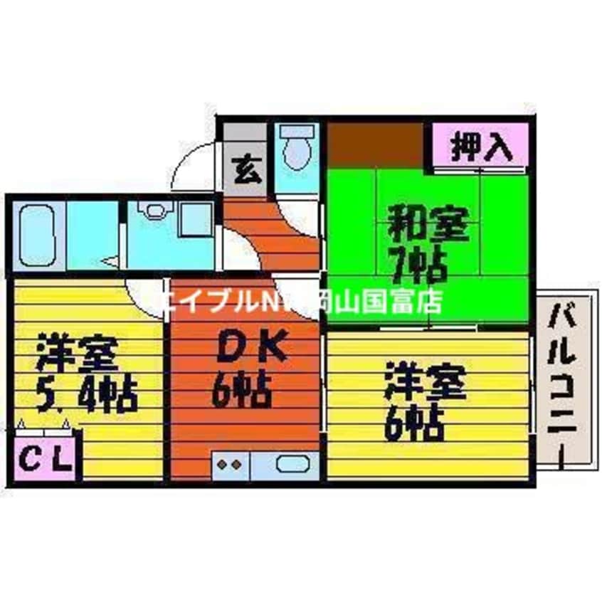 間取図 セシーズ兼基　A
