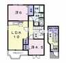 山陽本線（中国）/東岡山駅 徒歩15分 2階 築21年 2LDKの間取り