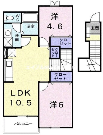 間取図 ラフィーネＡＹＡ　Ａ棟