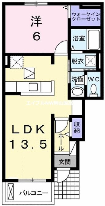 間取図 アルカンシエル１８