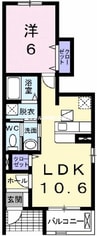 山陽本線（中国）/岡山駅 バス:34分:停歩9分 1階 築11年 1LDKの間取り