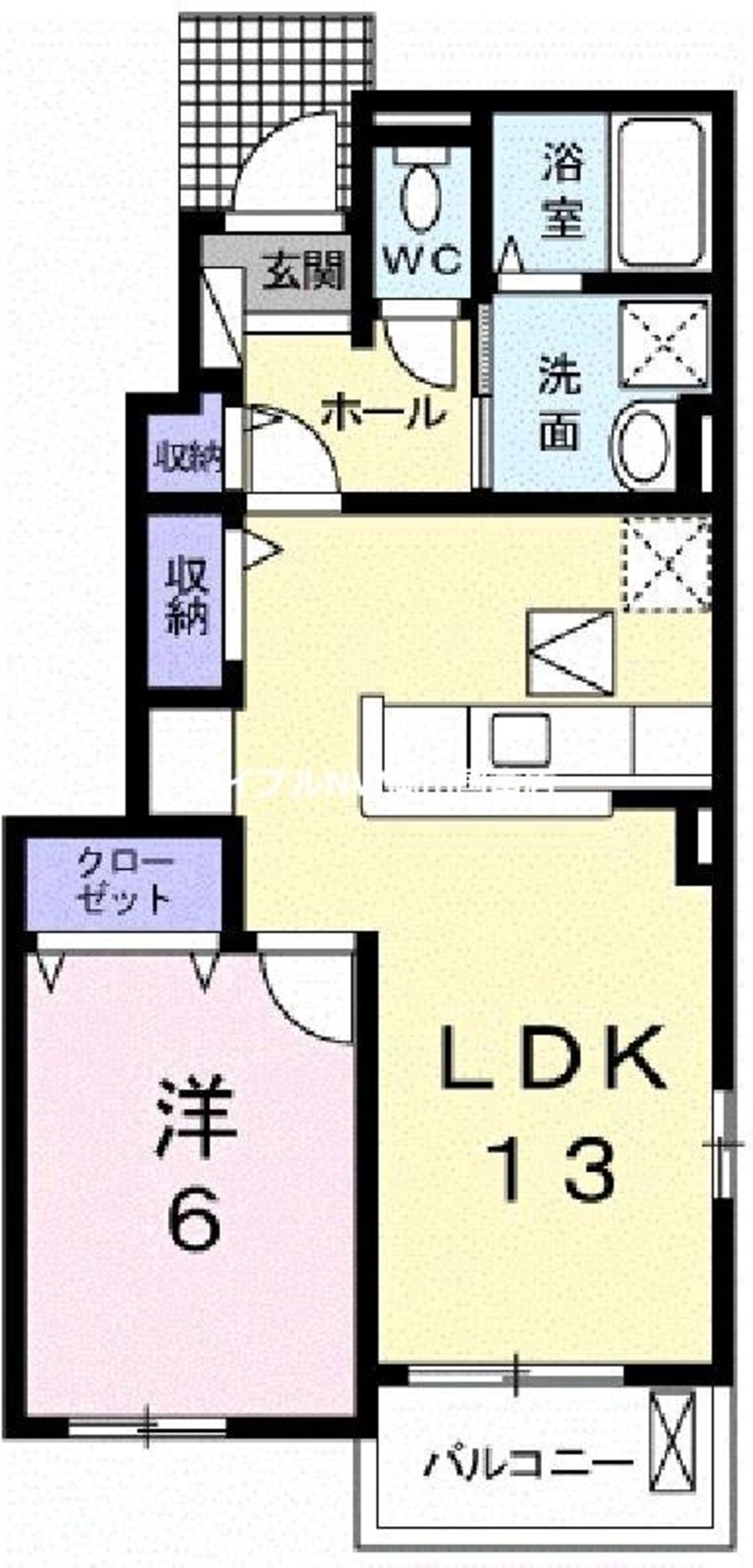 間取図 プレステージ花ずいＥ