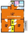 山陽本線（中国）/西川原駅 徒歩4分 2階 築24年 2LDKの間取り