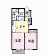 赤穂線（岡山県内）/伊里駅 徒歩16分 1階 築23年 2DKの間取り