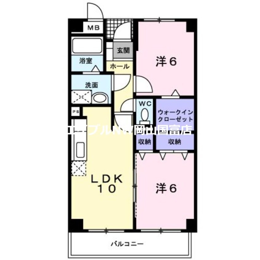 間取図 クレールコート