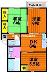 山陽本線（中国）/瀬戸駅 徒歩11分 2階 築27年 3DKの間取り