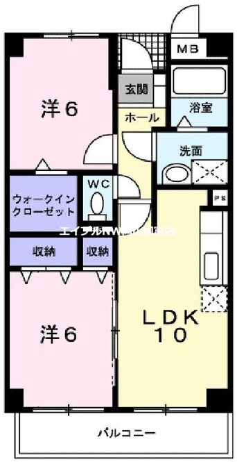 間取図 クレールコート