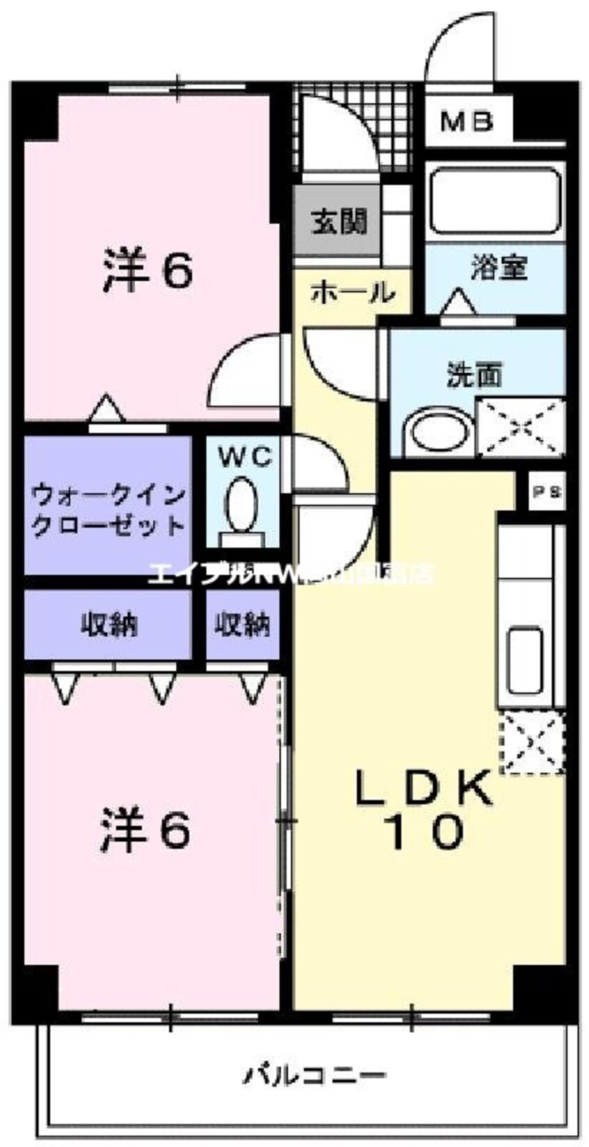 間取図 クレールコート