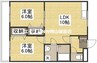 石井マンション 2LDKの間取り