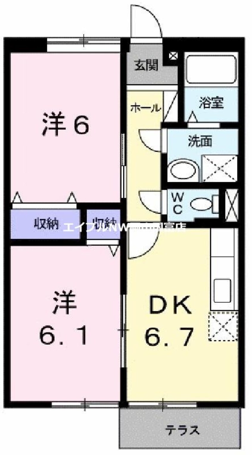 間取図 ワイドヒルズＣ