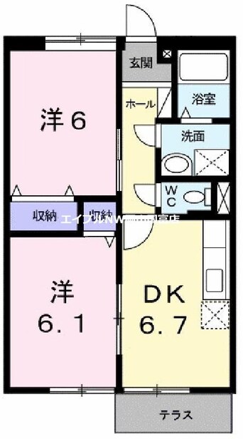 間取図 ワイドヒルズＣ