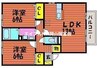パストラーレ　Ａ 2LDKの間取り