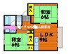 赤穂線（岡山県内）/西大寺駅 徒歩23分 1階 築30年 2LDKの間取り
