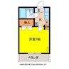 コタージュ五番館 1Kの間取り
